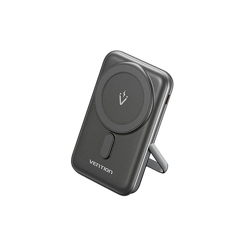 Vention Powerbank Wireless Magnetic 10000mAh 20W - FHNB0 - with Stand Black — Buy in Cyprus with Fast Delivery