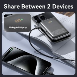 Vention Powerbank Wireless Magnetic 10000mAh 20W - FHNB0 - with Stand Black — Buy in Cyprus with Fast Delivery