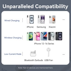 Vention Powerbank Wireless Magnetic 10000mAh 20W - FHNB0 - with Stand Black — Buy in Cyprus with Fast Delivery