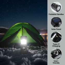 Uniross Lantern - ULSA05 - Solar & USB Rechargeable 360 degrees Lantern with Powerbank — Buy in Cyprus with Fast Delivery