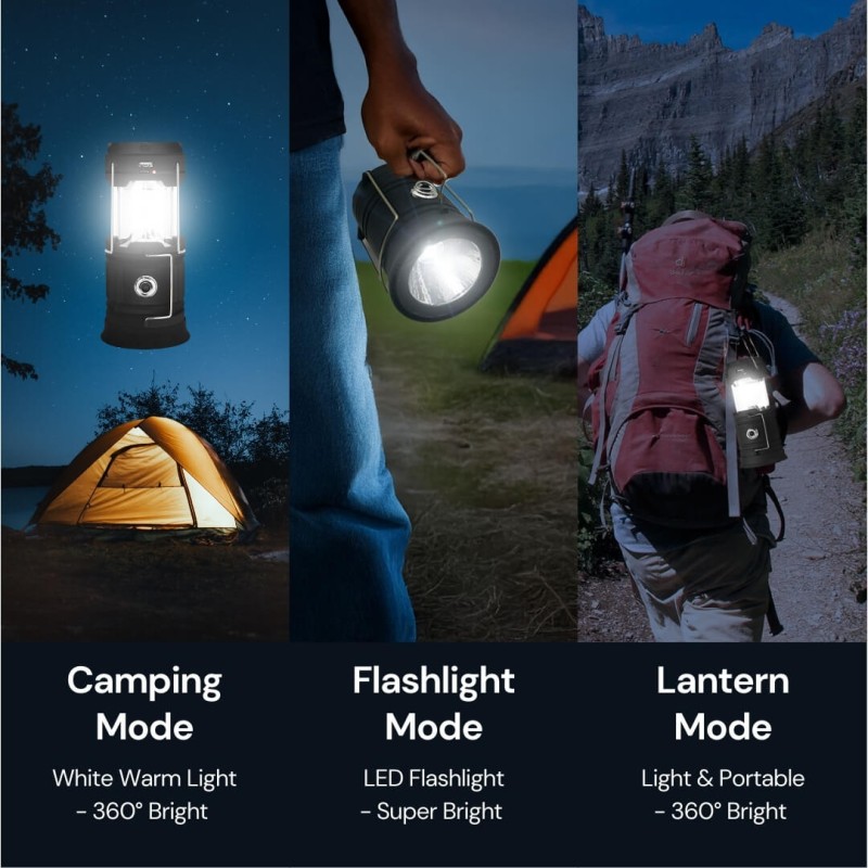 Uniross Lantern - ULSA05 - Solar & USB Rechargeable 360 degrees Lantern with Powerbank — Buy in Cyprus with Fast Delivery
