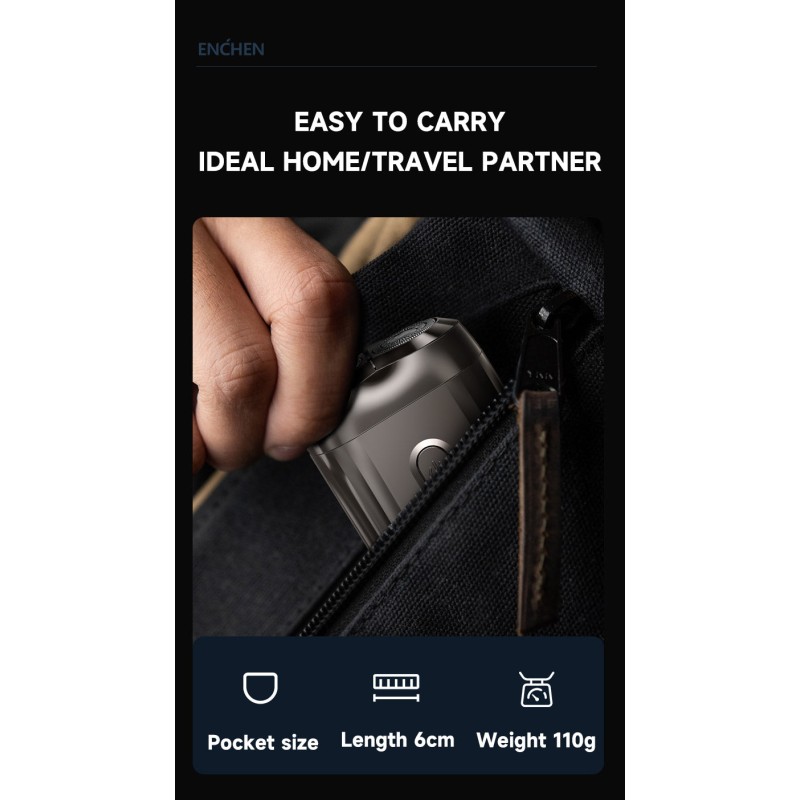 Enchen Portable Shaver - MINI 6 - USB-C 350mAh — Buy in Cyprus with Fast Delivery