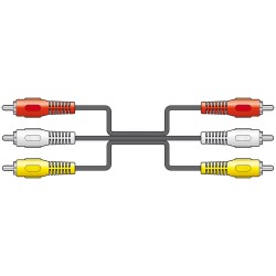 AV:link 3RCA to 3RCA Cable - 112.072UK - 3RCA to 3RCA Cable, 1.5m — Buy in Cyprus with Fast Delivery