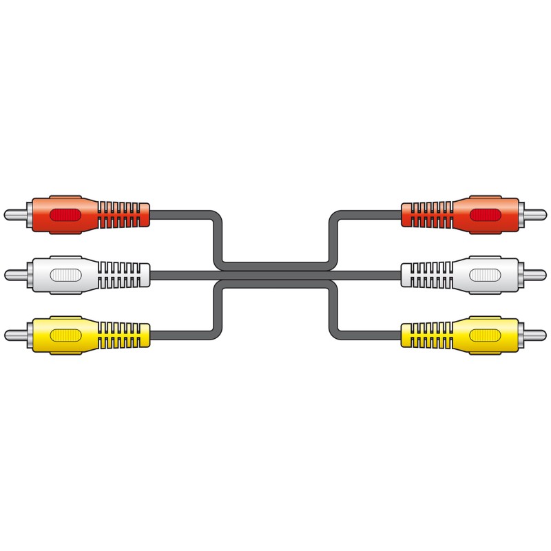 AV:link 3RCA to 3RCA Cable - 112.072UK - 3RCA to 3RCA Cable, 1.5m — Buy in Cyprus with Fast Delivery