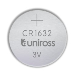 Uniross Button Cell Lithium Battery - CR1632 - 5pack — Buy in Cyprus with Fast Delivery