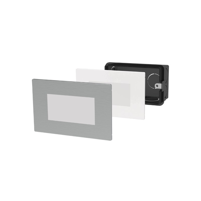 GBC DOGI LED URANO - 1021 - CCT White Grey Outdoor Steplight for Recessed Box 503 — Buy in Cyprus with Fast Delivery