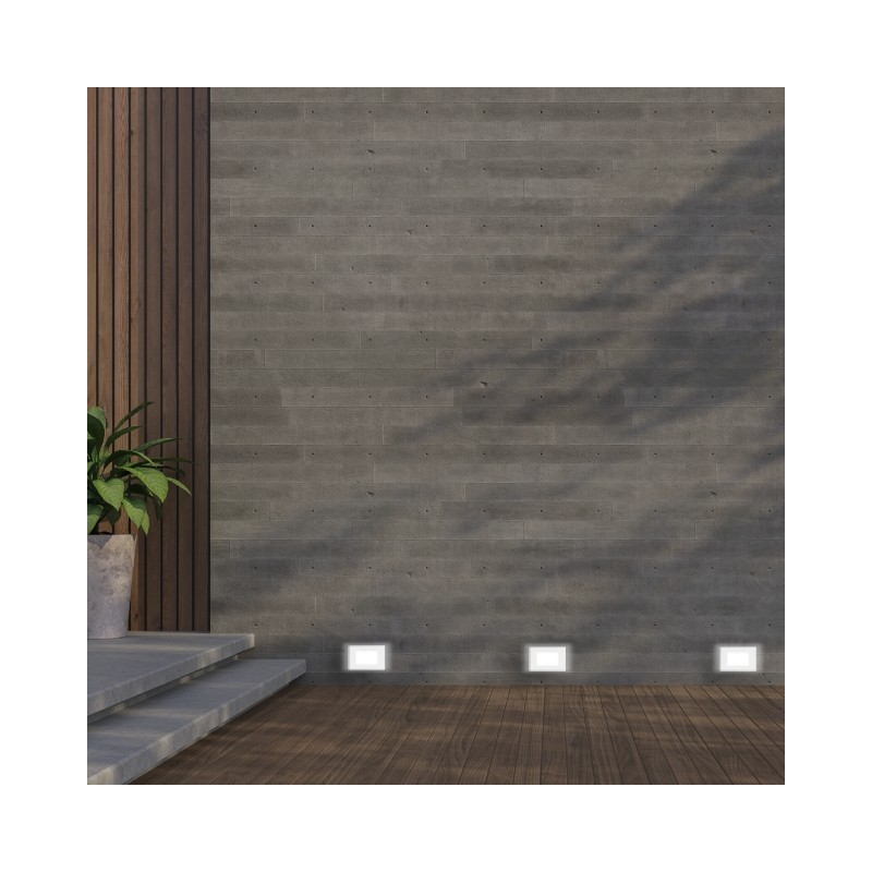 GBC DOGI LED URANO - 1021 - CCT White Grey Outdoor Steplight for Recessed Box 503 — Buy in Cyprus with Fast Delivery