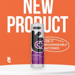 Uniross USB-C Rechargeable 18650 Lithium Battery 2000mAh - (1pc) — Buy in Cyprus with Fast Delivery