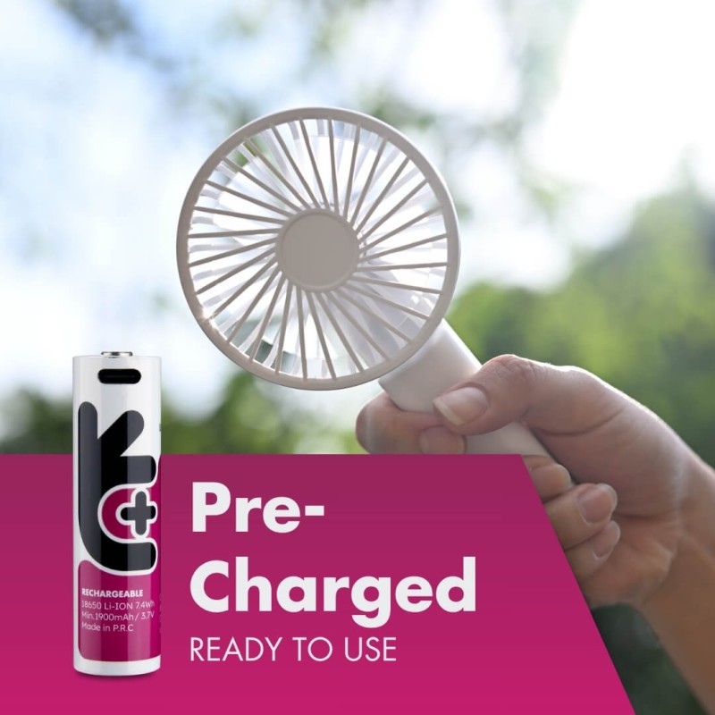 Uniross USB-C Rechargeable 18650 Lithium Battery 2000mAh - (1pc) — Buy in Cyprus with Fast Delivery