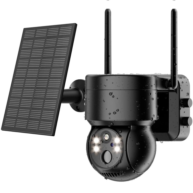 WOOX Outdoor Battery Camera 3MP PTZ with Solar Panel - R3569 - Outdoor Battery Camera 3MP PTZ with Solar Panel