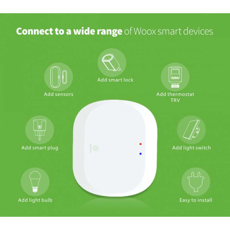 WOOX Wireless Gateway - R7070 - Wi-Fi Zigbee — Buy in Cyprus with Fast Delivery
