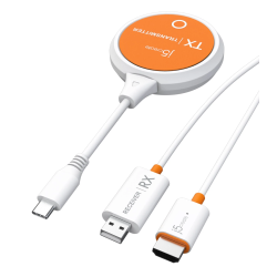 j5create Screencast Wireless Display Extender USB-C to HDMI Transmitter Receiver - JVAW62 - 1080p