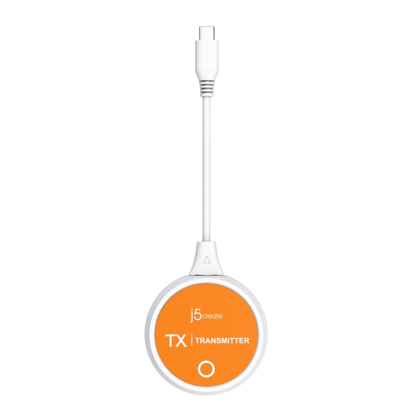 j5create Screencast Wireless Display Extender USB-C to HDMI Transmitter Receiver - JVAW62 - 1080p