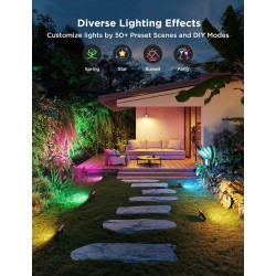 Govee Outdoor Flood Lights Smart LED RGBICWW - H8057 - 4pack — Buy in Cyprus with Fast Delivery