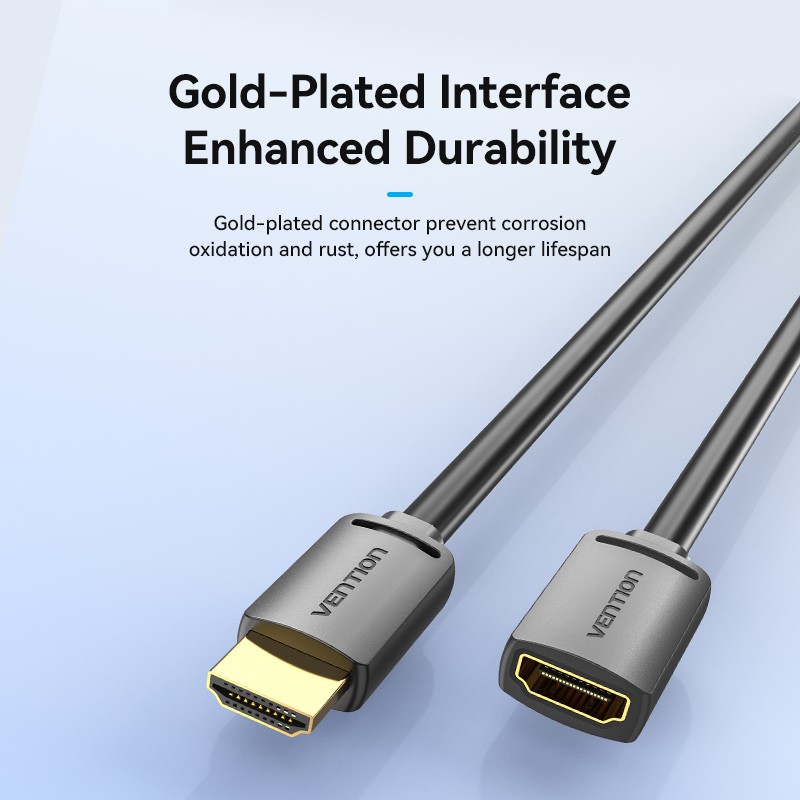 Vention HDMI Cable 2.0 M-F Extension 2.0m - AHCBH - HDMI Cable 2.0 M-F Extension 2.0m — Buy in Cyprus with Fast Delivery