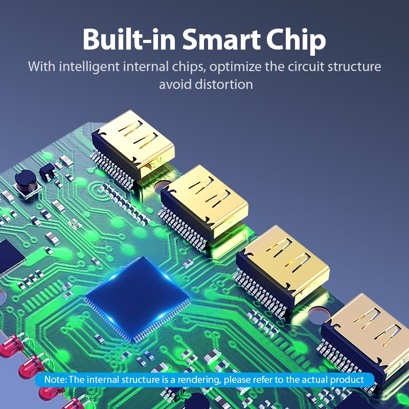 Vention HDMI Splitter - ACCG0-UK - 4-Port 4K 1.4 with UK PSU — Buy in Cyprus with Fast Delivery