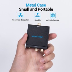 Vention Audio Converter - BDFB0 - Optical Coaxial Digital to 2RCA Analog — Buy in Cyprus with Fast Delivery