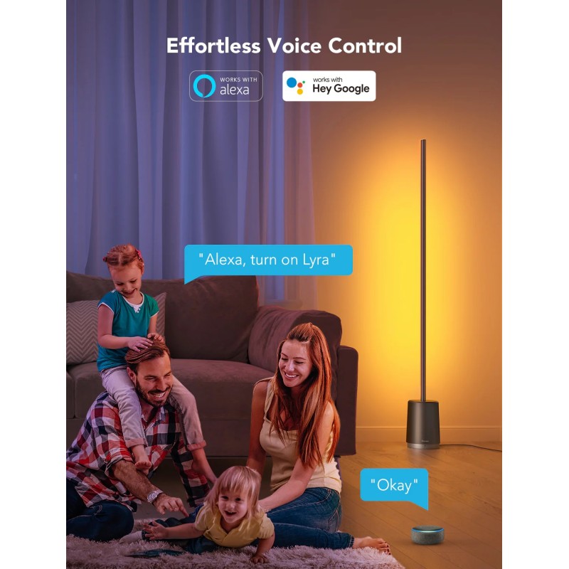 Govee RGBICWW Lyra Corner Floor Lamp - H6072 - RGBICWW — Buy in Cyprus with Fast Delivery