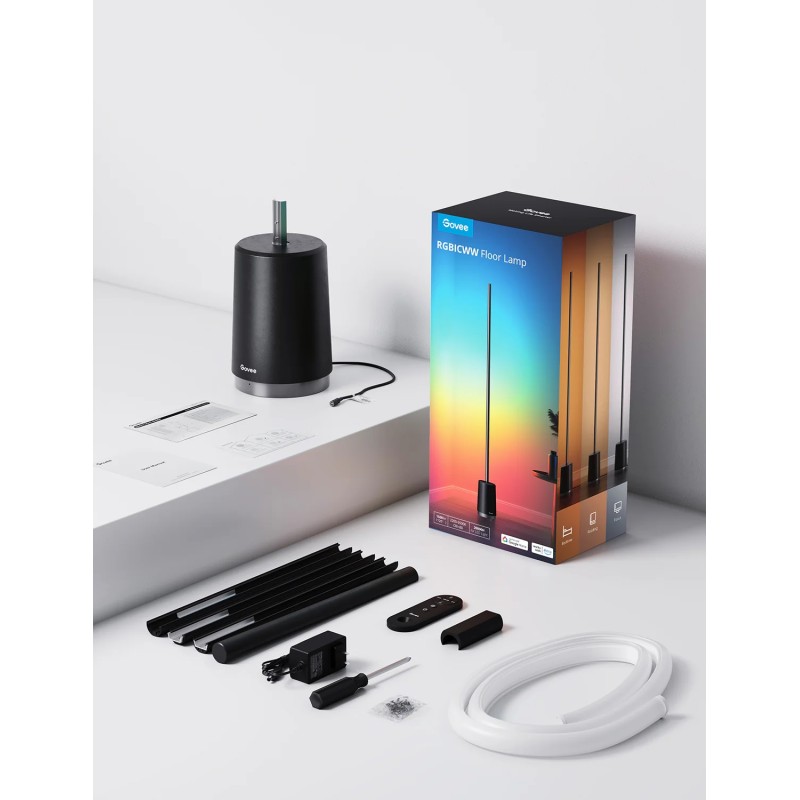 Govee RGBICWW Lyra Corner Floor Lamp - H6072 - RGBICWW — Buy in Cyprus with Fast Delivery