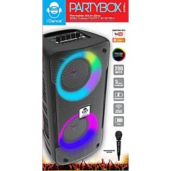 iDance DJX-100MK2 Portable Karaoke Speaker with Wired Microphone USB & BT — Buy in Cyprus with Fast Delivery