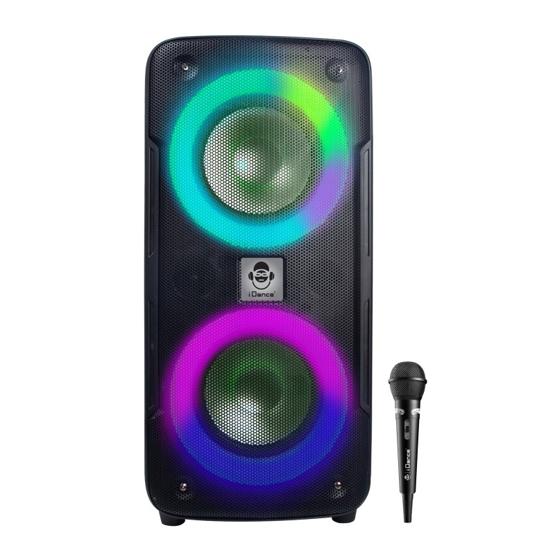 iDance DJX-100MK2 Portable Karaoke Speaker with Wired Microphone USB & BT — Buy in Cyprus with Fast Delivery