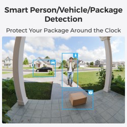 Reolink BP Battery Video Doorbell 4MP - D340B - Black with Chime and 64GB MicroSD — Buy in Cyprus with Fast Delivery