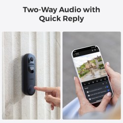 Reolink BP Battery Video Doorbell 4MP - D340B - Black with Chime and 64GB MicroSD — Buy in Cyprus with Fast Delivery