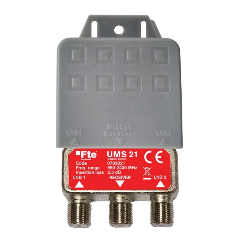 FTE Satellite Diseqc Switch - UMS21 - 2-1 — Buy in Cyprus with Fast Delivery
