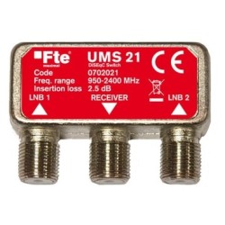 FTE Satellite Diseqc Switch - UMS21 - 2-1 — Buy in Cyprus with Fast Delivery