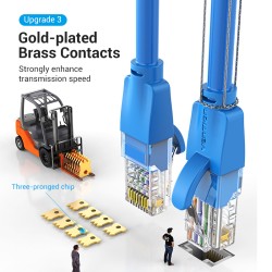 Vention NETWORK Cable - CAT6 UTP 0.5m Blue IBELD — Buy in Cyprus with Fast Delivery