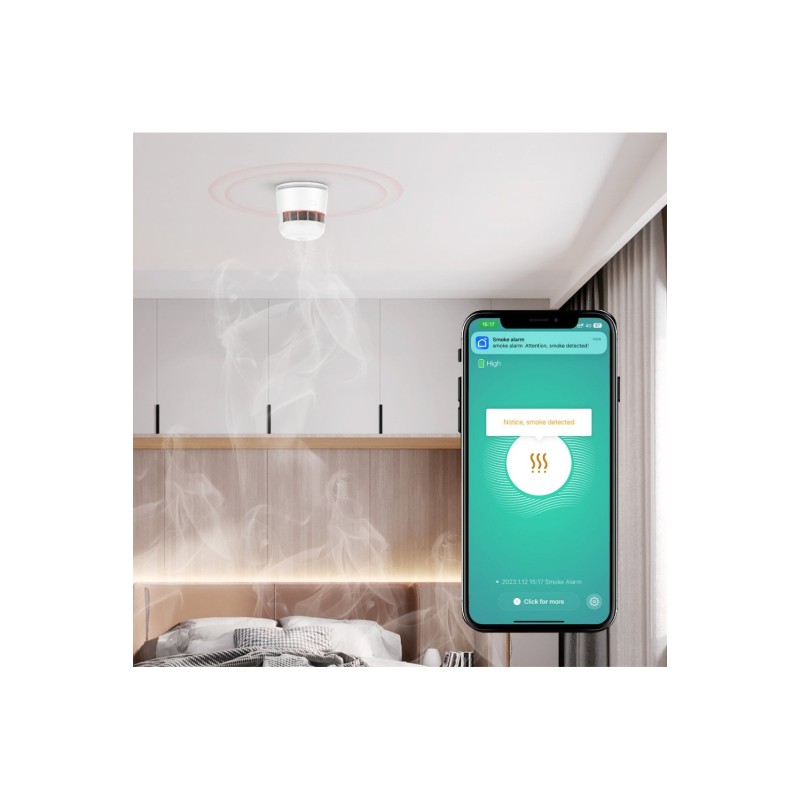 WOOX Zigbee Smart Smoke Alarm - R7305 - Zigbee Smart Smoke Alarm — Buy in Cyprus with Fast Delivery