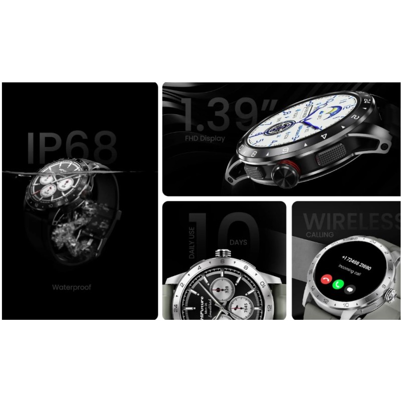 HiFuture Lifestyle SmartWatch - FLEX 2 - Silver Grey — Buy in Cyprus with Fast Delivery