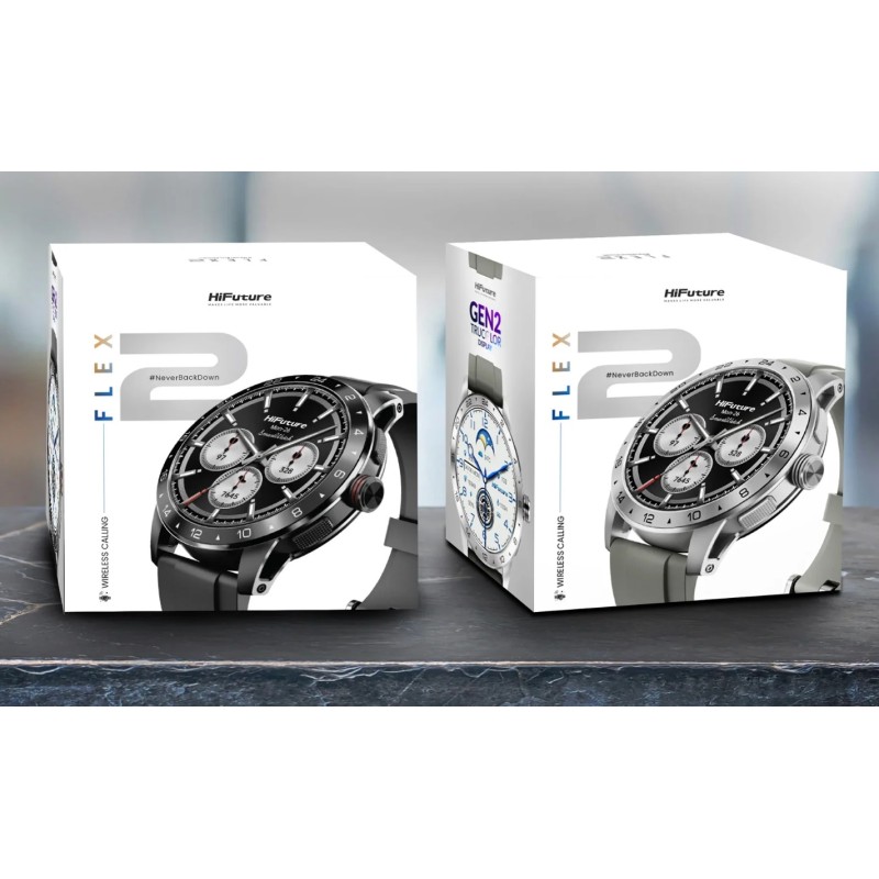 HiFuture Lifestyle SmartWatch - FLEX 2 - Silver Grey — Buy in Cyprus with Fast Delivery