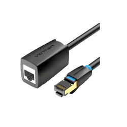 Vention Network Cable - IKHBI - CAT8 SFTP M-F Extension 3.0m Black — Buy in Cyprus with Fast Delivery
