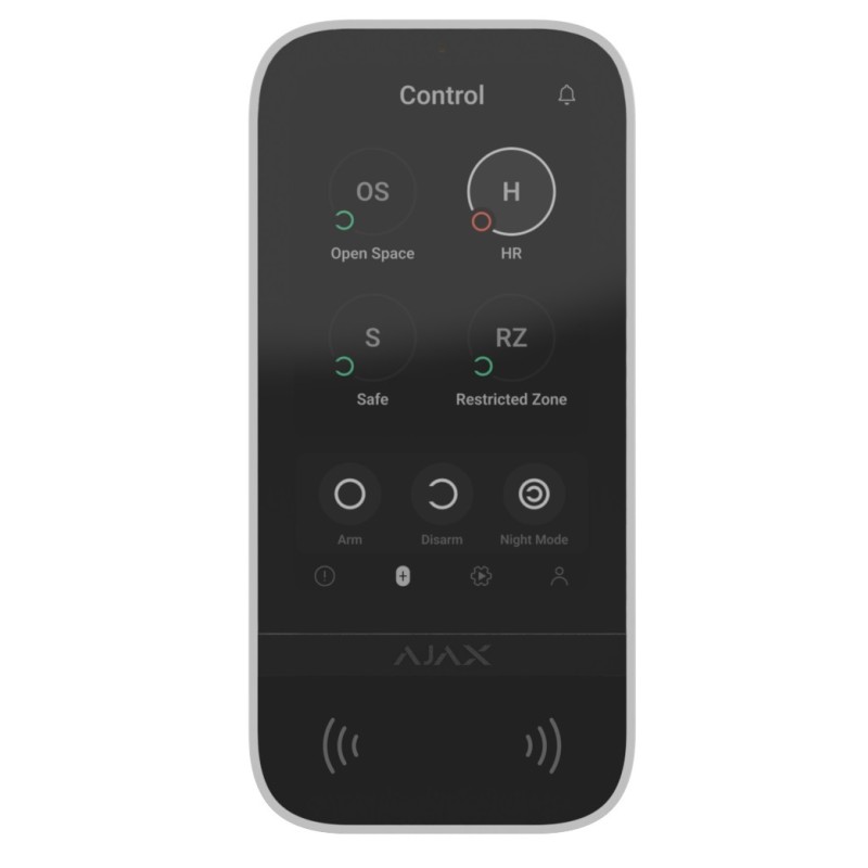 AJAX Keypad Touchscreen - White — Buy in Cyprus with Fast Delivery