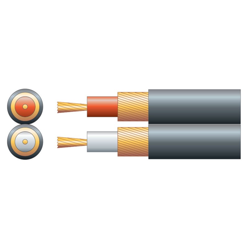 Mercury Twin Core RCA Cable - 803.436UK - Black 100m — Buy in Cyprus with Fast Delivery