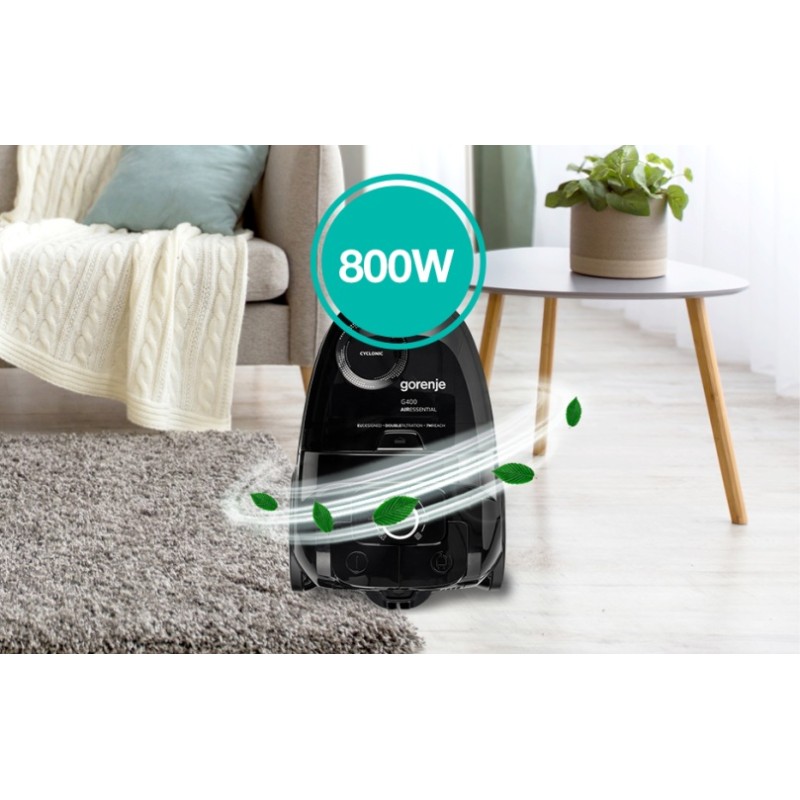 Gorenje Cleaning Vacuum - VCE01G4AEBK - Bagless 800W 3.3L 5m — Buy in Cyprus with Fast Delivery