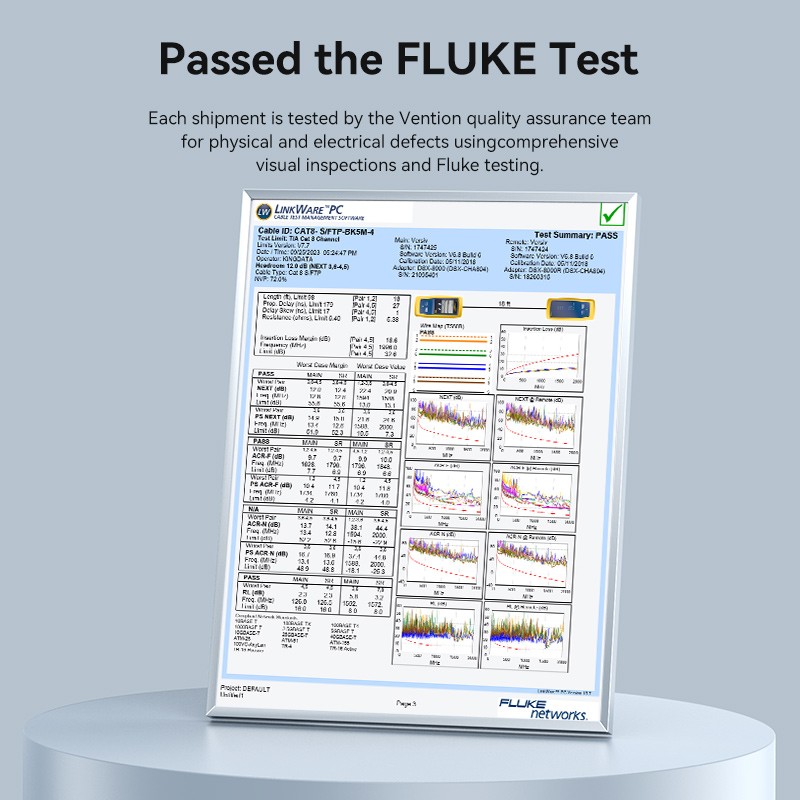 Vention Network Cable - IKLBI - Cat8 SFTP Rotate Right Angle Slim 3.0m Black — Buy in Cyprus with Fast Delivery