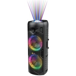 N-Gear Portable Speaker - LGP-5150 - with Disco Ball 1x Wireless Mic BT USB & Powerbank Function