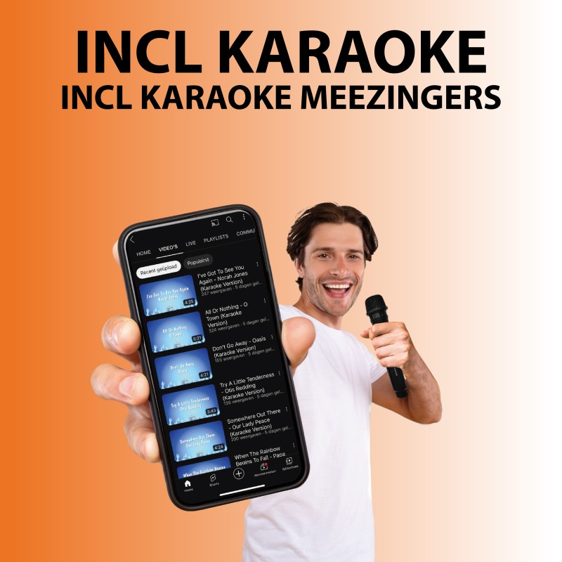 N-Gear Portable Speaker - LGP-5150 - with Disco Ball 1x Wireless Mic BT USB & Powerbank Function