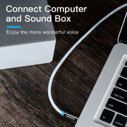 Vention Audio 3.5mm to 2RCA M-M Cable - BCFBF - Metal 1.0m — Buy in Cyprus with Fast Delivery