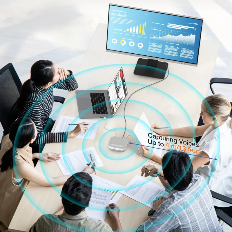 j5create Conference Speakerphone USB-C Dock 4K RJ45 USB PD - JCDS335 - Conference Speakerphone USB-C Dock 4K RJ45 USB PD