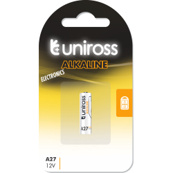Uniross Alkaline Micro Battery - A27 - single — Buy in Cyprus with Fast Delivery
