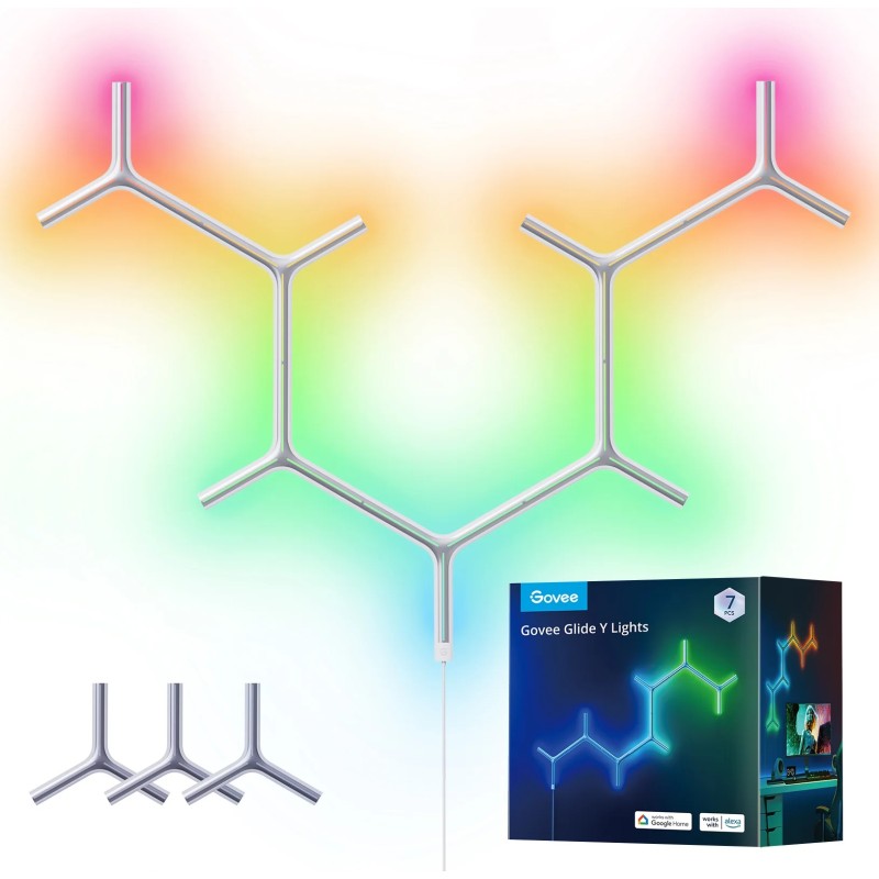 Govee Gaming Light Panel - H6065 - Y Shape (7 pack) — Buy in Cyprus with Fast Delivery