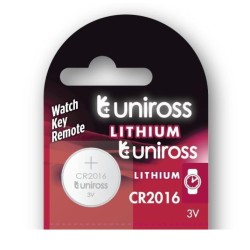 Uniross Button Cell Lithium Battery - CR2016 - Button Cell Lithium Battery (1pc) — Buy in Cyprus with Fast Delivery