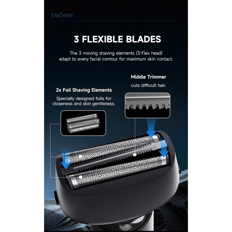 Enchen Foil Shaver - MS001 - USB-C 600mAh — Buy in Cyprus with Fast Delivery