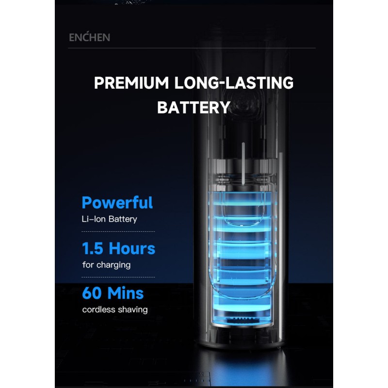Enchen Foil Shaver - MS001 - USB-C 600mAh — Buy in Cyprus with Fast Delivery