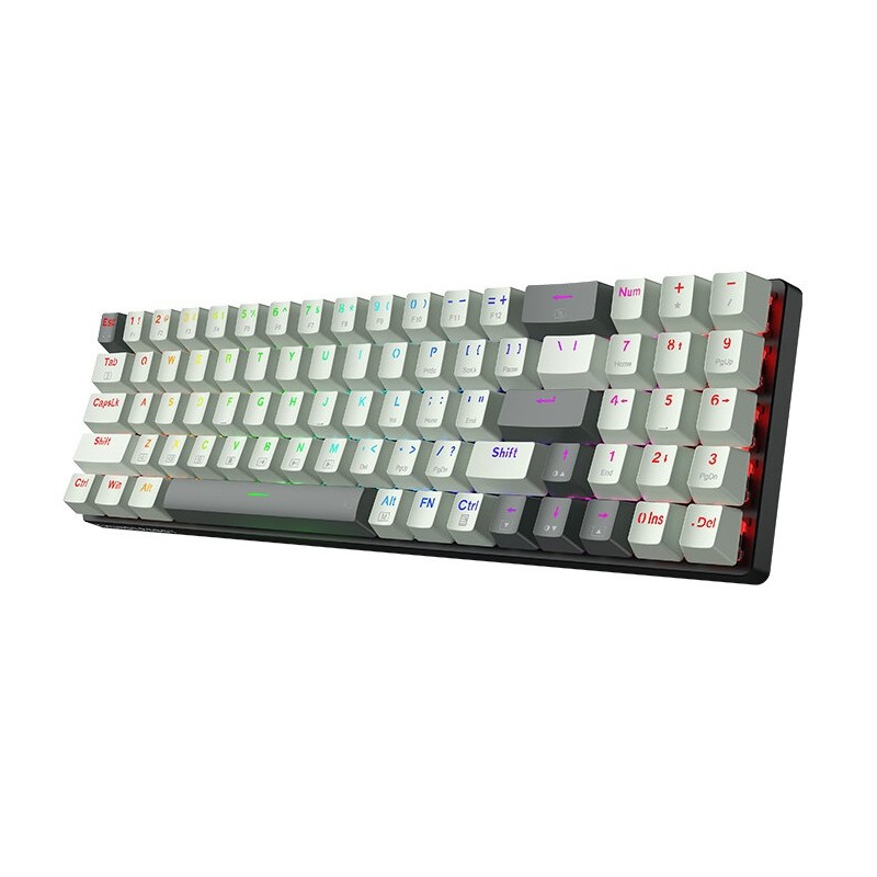 Thunderobot Keyboard - K78R - White Gaming Mechanical Keyboard 78 Red Switch Keys — Buy in Cyprus with Fast Delivery