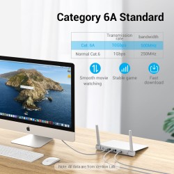 Vention Network Cable - IBHHF - Cat6A SFTP 1.0m Grey — Buy in Cyprus with Fast Delivery