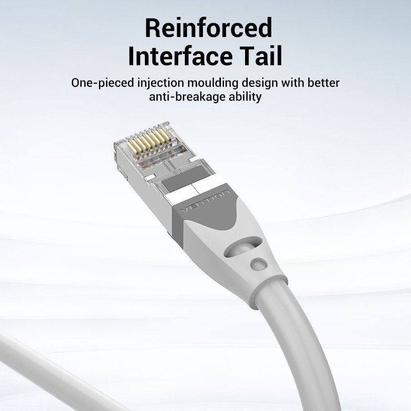 Vention Network Cable - IBHHF - Cat6A SFTP 1.0m Grey — Buy in Cyprus with Fast Delivery